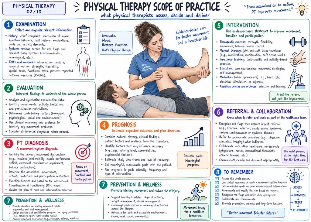 02/10 Physical Therapy Scope of Practice: What Physical Therapists Assess, Decide and Deliver