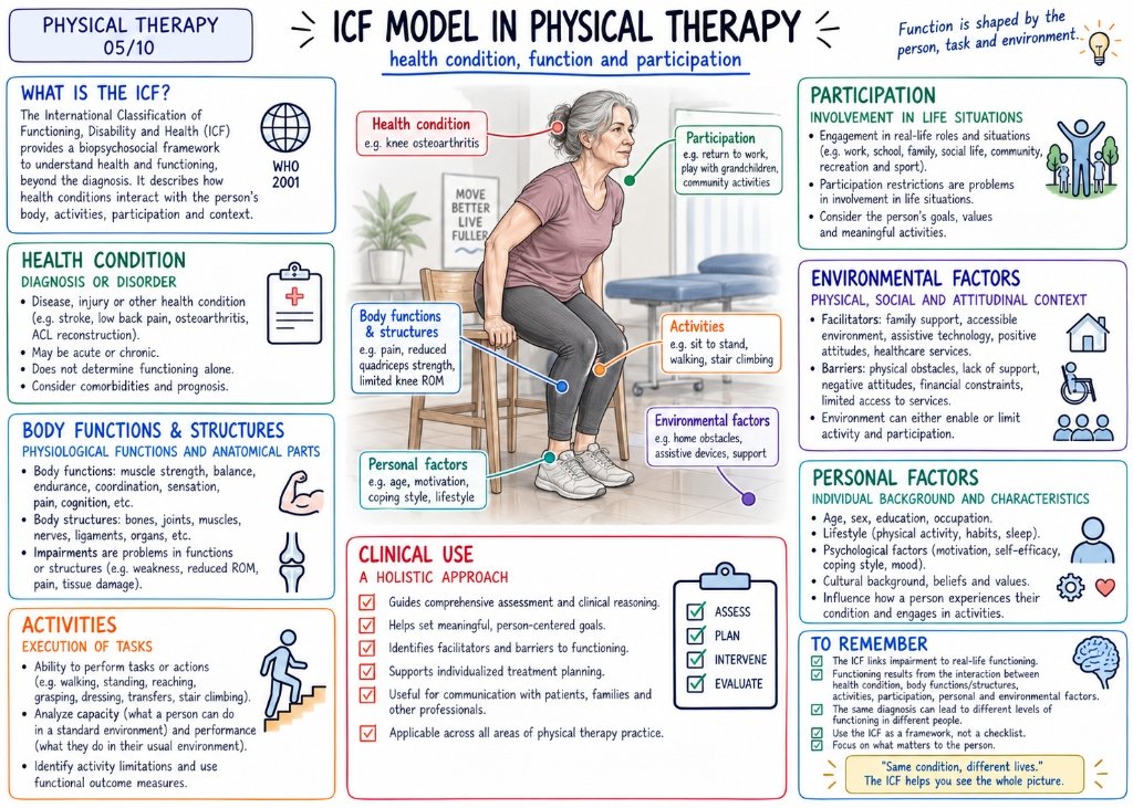 05/10 ICF Model in Physical Therapy: Health Condition, Function and Participation