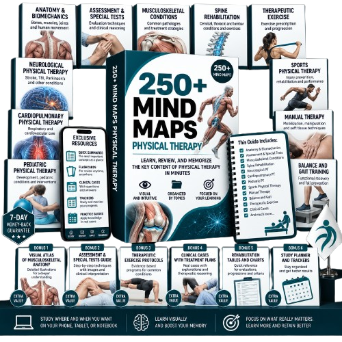 250+ Physical Therapy & Rehabilitation Mind Maps Pack